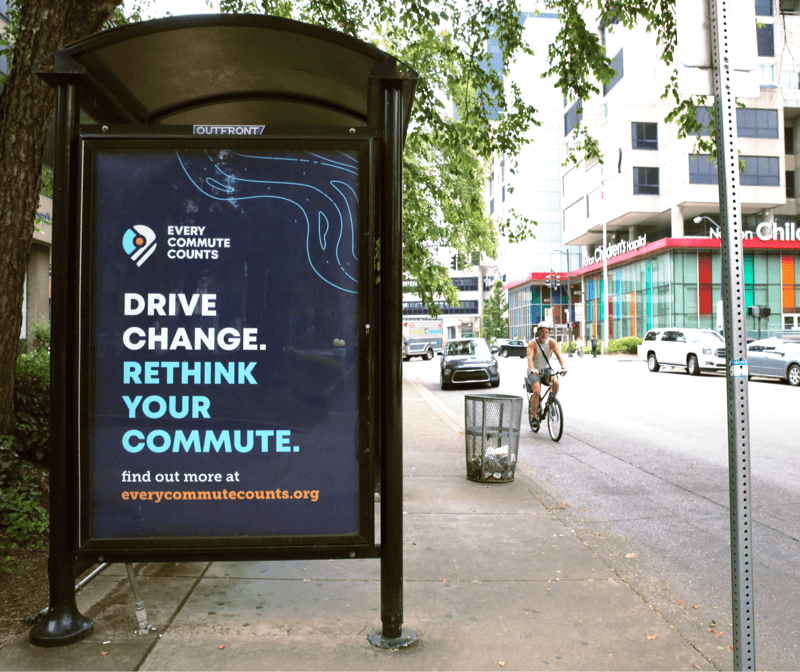 Every Commute Counts bus shelter