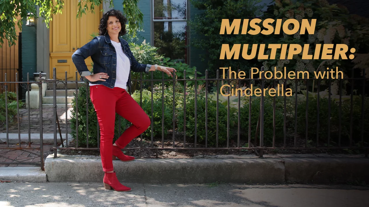Owner of Fieldtrip, Jane Pfeiffer, standing outside. Blog graphic for The Problem with Cinderella
