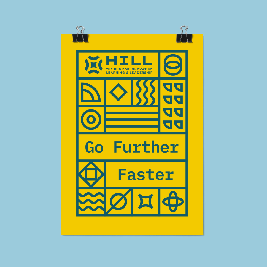 Go Further Faster poster mockup